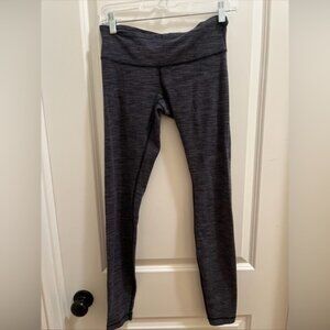 Lululemon Wunder Under Low-Rise Tight in heathered black 28” sz 4